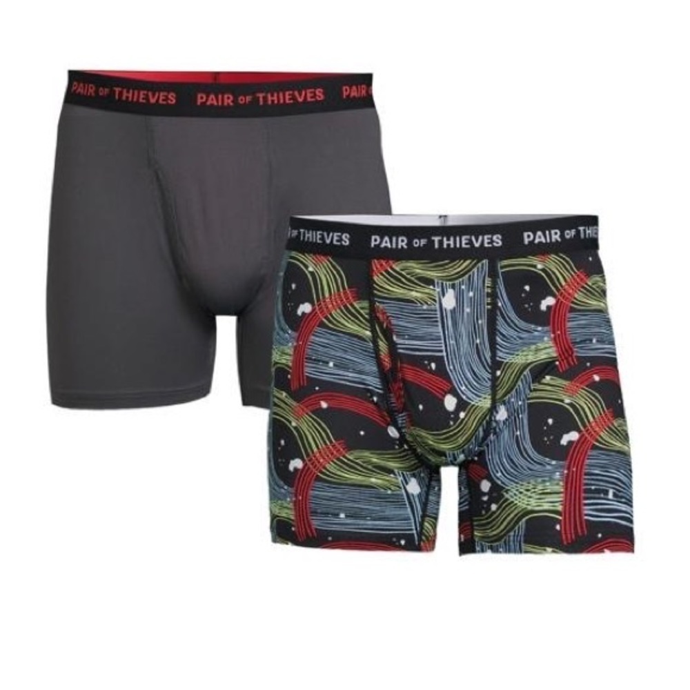 Pair Of Thieves Men’s SuperFit Angel Hair Boxer Briefs 2 Pack Size M